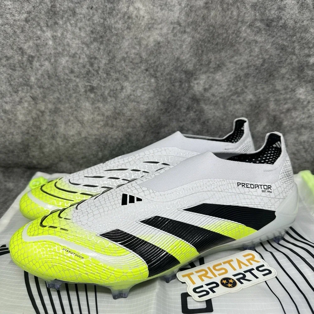 Adidas Predator Elite LL FG Soccer Cleats Mens Size 10 White Radiant Blaze Pack